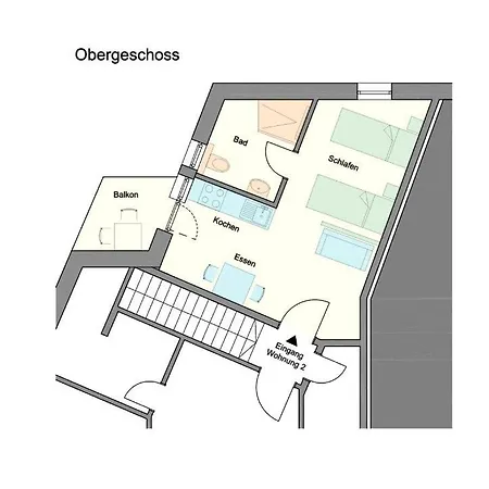 Appartamento Ferienwohnung, 1-zimmer, 1-3 Personen, 31 Qm, Mit Balkon, In Ruhige Lage, Direkt An Der Aach